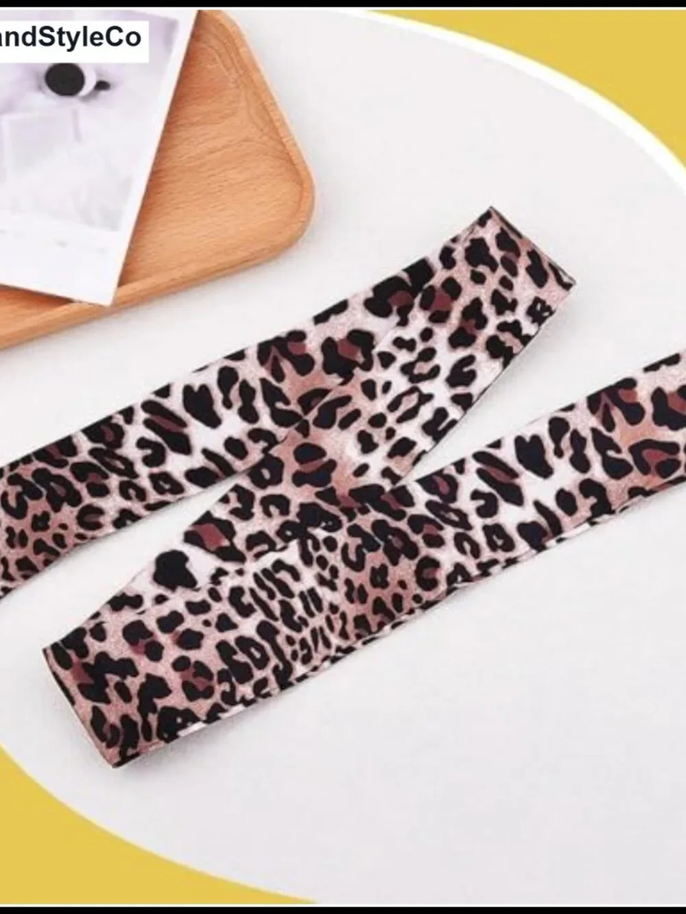 Leopard Print Satin Scarf for Women - Versatile Neck Scarf, Hair Accessory, Bag
